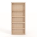 Invisidoor Red Oak Flush Mount 36 in. x 80 in. Unfinished Assembled Bookcase Door ID.BC36.RO